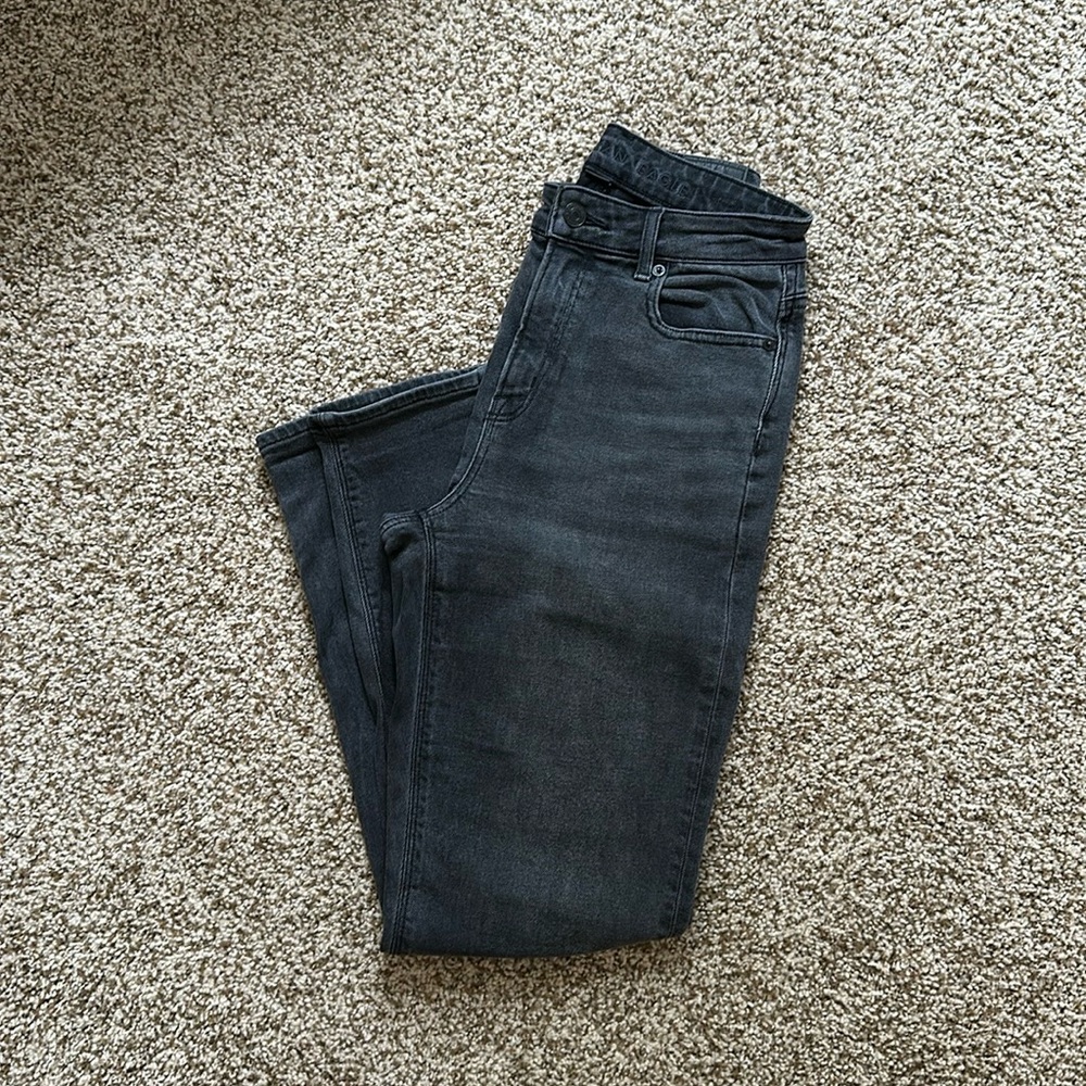 American Eagle Black Mom Jean Stretch